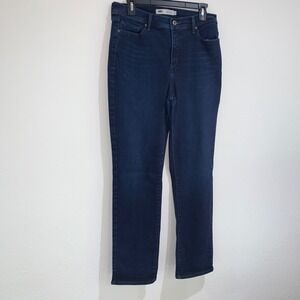 Levi's blue 511 straight leg denim jeans size 12 perfectly slimming style